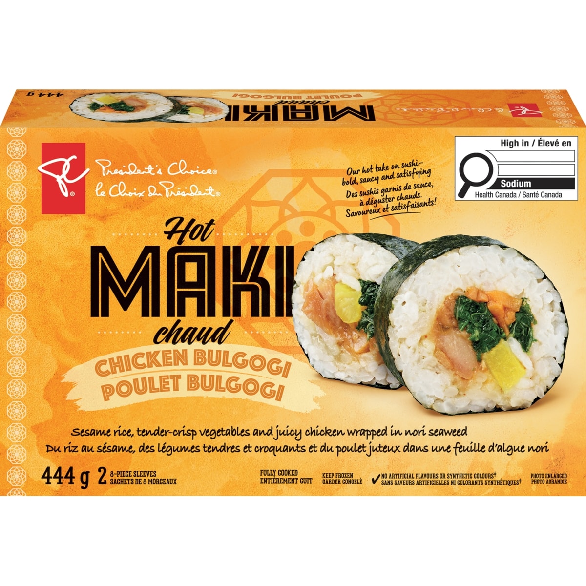 President's Choice Chicken Bulgogi Hot Maki