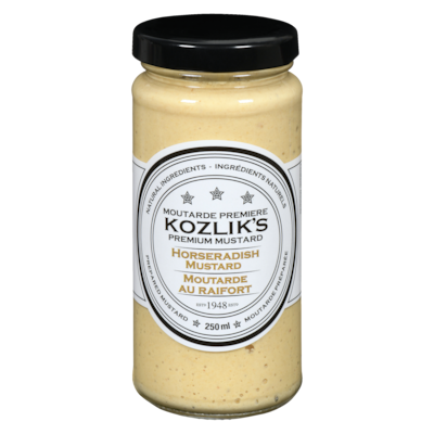 Kozlik's Prepared Mustard Horseradish Mustard 250 ml, $3.32/100ml