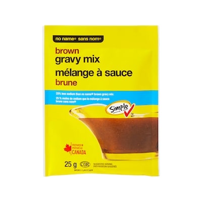 Sans Nom Mélange à sauce brune 25 g, 4,00 $/100g