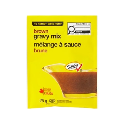 Sans Nom Mélange à sauce brune 25 g, 4,00 $/100g