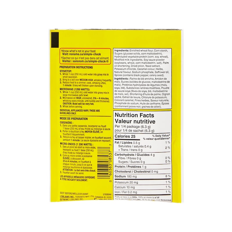 Gravy Mix for Turkey