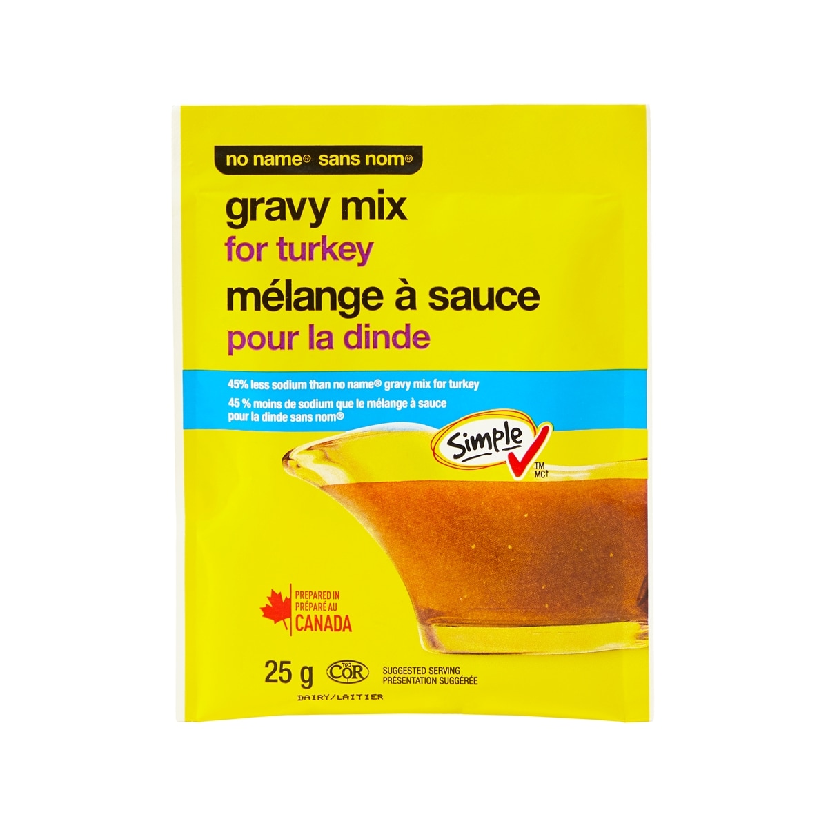 Sans Nom Mélange à sauce pour la dinde 25 g, 4,00 $/100g