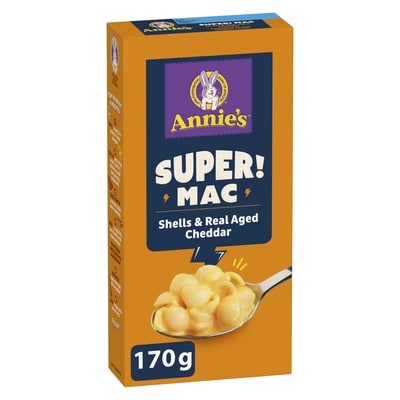 Annie's Super! Mac , Shells & Real Aged Cheddar 170 g, $2.35/100g
