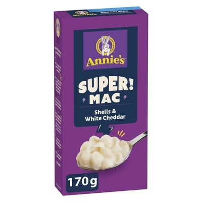 Annie's Super! Mac , Shells & White Cheddar 170 g, $2.35/100g