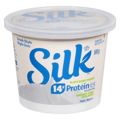 Silk Plant-Based Yogurt Greek Style Coconut Base Plain 500 g, $1.56/100g