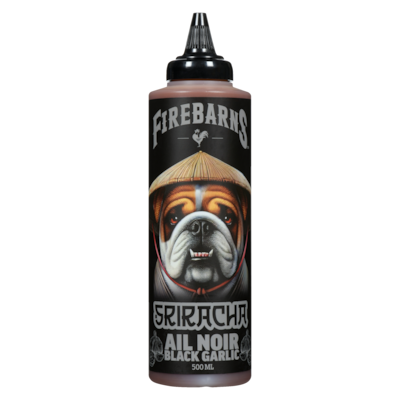 Fire Barns Sriracha Black Garlic 500 ml, $2.00/100ml