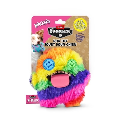 BONKERS Oogah Boogah Squeaky & Plush Dog Toy for Playtime, Multi-color 1 ea, $12.99/1ea