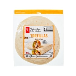 President's Choice Burrito Tortillas 630 g, $0.63/100g