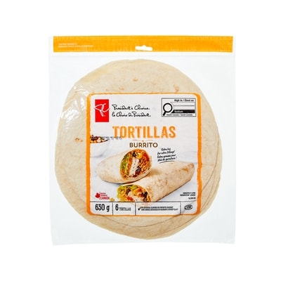 le Choix du Président Tortillas pour burrito 630 g, 0,63 $/100g