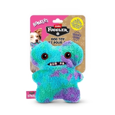 BONKERS Gap Tooth Mcgoo Squeaky & Plush Dog Toy for Playtime, Blue 1 ea, $12.99/1ea