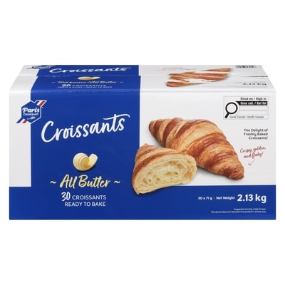Bridor Croissants All Butter 30x71.0 g, $30.97/100g