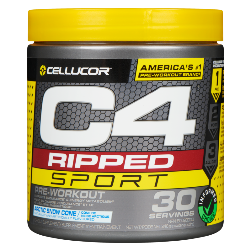 Workout Supplement Powder Arctic Snow Cone