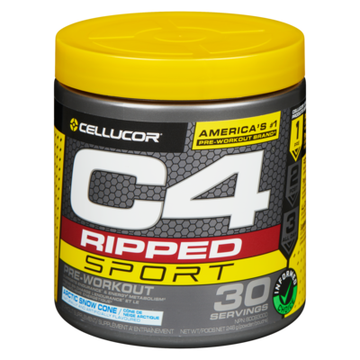 Cellucor Supplément a'entraînement poudre cône de neige arctique 246 g, 13,00 $/100g