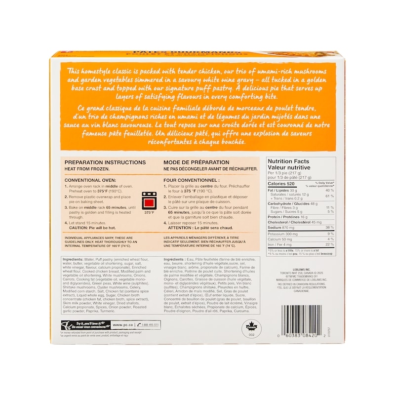 Chicken and Mushroom Pie