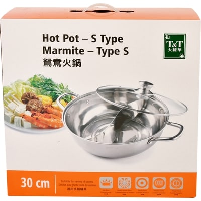 T&T 30cm Hot Pot S Type 1 ea, $24.00/1ea