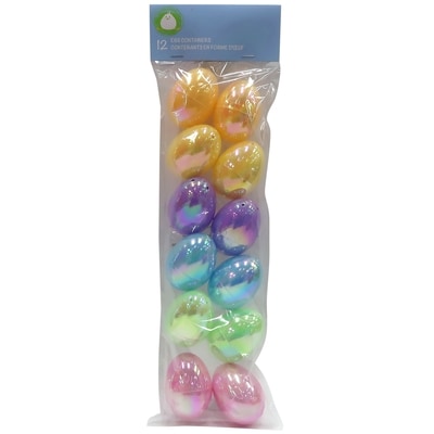 null 12 contenants en forme d’oeuf 1 ea, 3,00 $/1ch