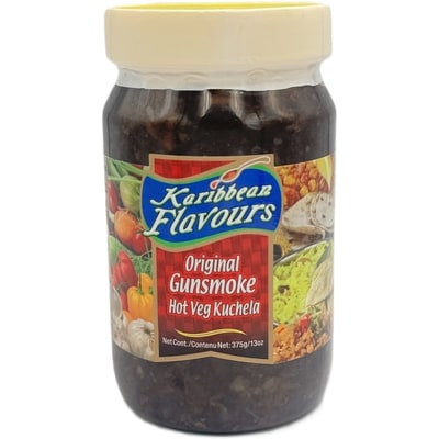Karibbean Flavour Hot Veg Kuchela 375 ml, $2.66/100ml