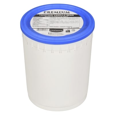 Chapmans Ice Cream Tahitian Vanilla Bean 11.4 l, $0.35/100ml
