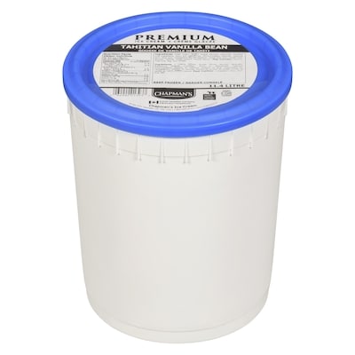 Chapman’s Crème glacée gousse de vanille de tahiti 11.4 l, 0,35 $/100ml