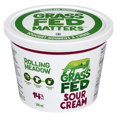Rolling Meadow Sour Cream 14% M.F. 500 ml, $1.40/100ml