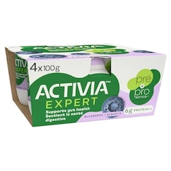Activia Expert Yogurt, Pre & Probiotics, Blueberry 100 g, $3.99/100g