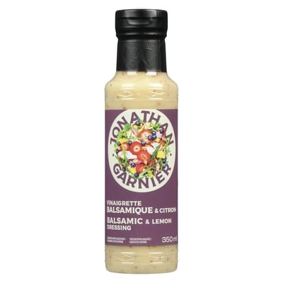Jonathan Garnier Vinaigrette balsamique & citron 350 ml, 1,29 $/100ml