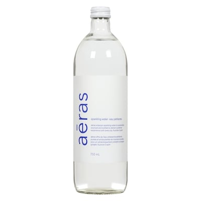 Aeras Sparkling Water 750 ml, $0.60/100ml