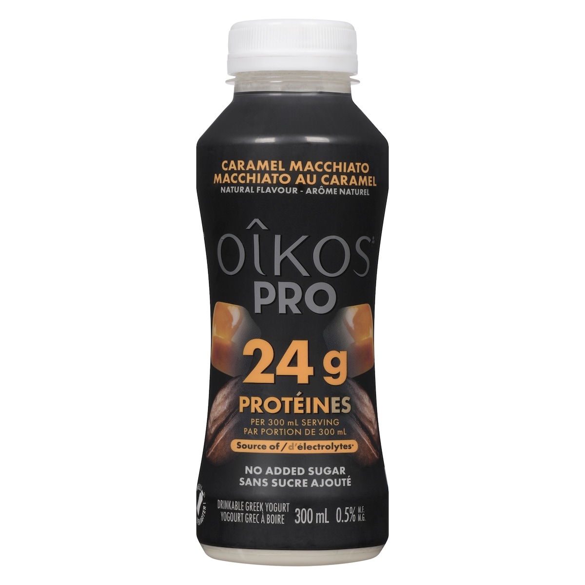 Oikos Yogourt grec à boire macchiato au caramel 0.5% m.g. 300 ml, 1,17 $/100ml