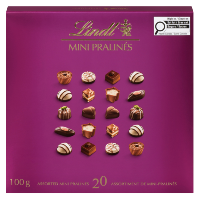 Lindt Mini Pralines 100 g, $10.99/100g