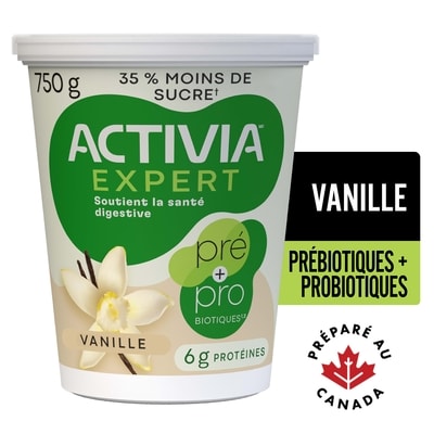 Activia Expert, Yogourt Probiotique et Prébiotique, Vanille 750 g, 0,80 $/100g