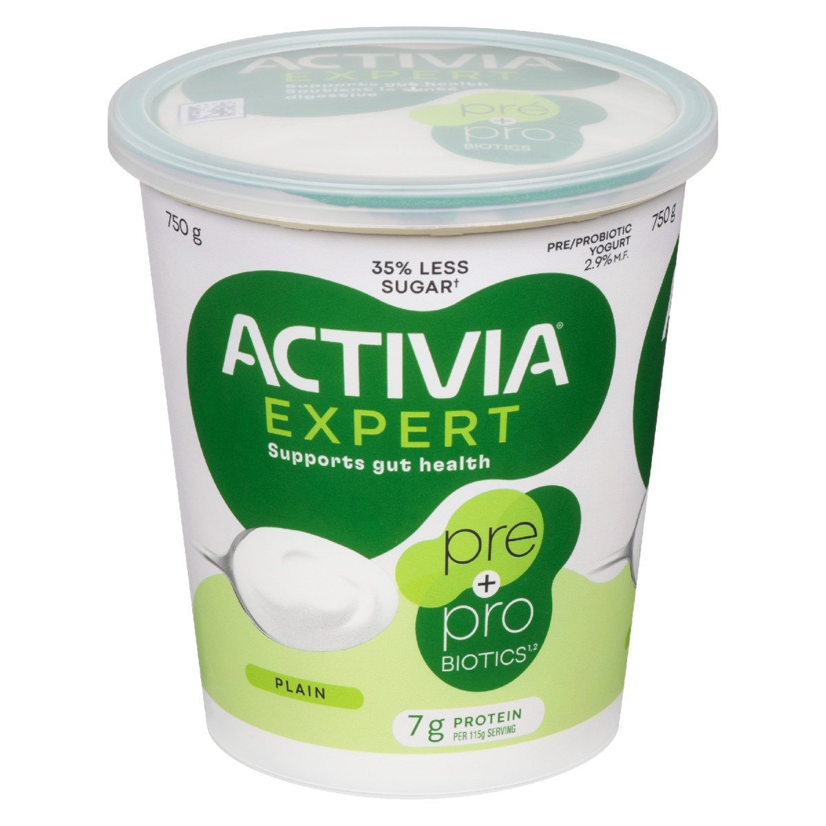 Activia Pre/Probiotic Yogurt Plain 2.9% M.F. 750 g, $0.80/100g