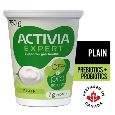 Activia Expert Yogurt, Pre & Probiotics, Plain 750 g, $0.67/100g