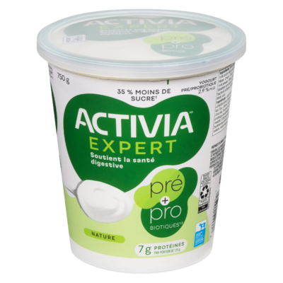 Activia Yogourt pré/probiotique nature 2.9 % m.g. 750 g, 0,90 $/100g