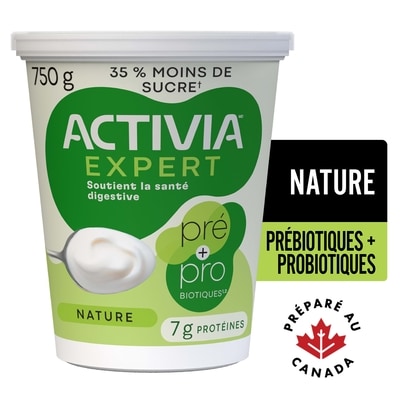 Activia Expert, Yogourt Probiotique et Prébiotique, Nature 750 g, 0,80 $/100g