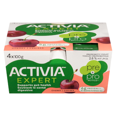 Activia Yogourt pré/probiotique cerises 2.8% m.g. 100 g, 3,50 $/100g