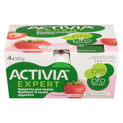 Activia Yogourt pré/probiotique fraises 2.8 % m.g. 100 g, 3,50 $/100g