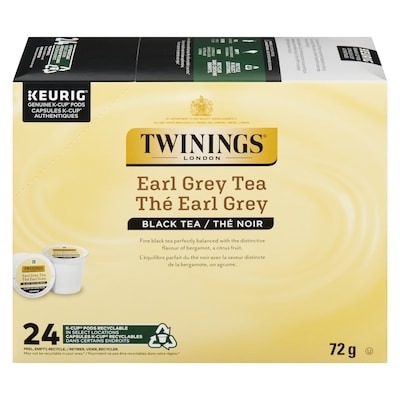 Twinings Thé noir thé earl grey 24 ea, 0,83 $/1ch