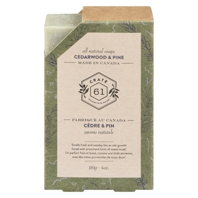 Crate 61 All Natural Soaps Cedarwood & Pine 110 g, $3.63/100g