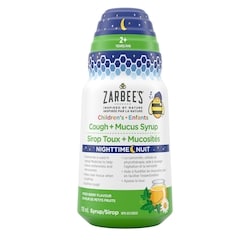 ZARBEE'S Sirop Toux + Mucosités pour enfants pour la nuit 118 ml, 9,31 $/100ml
