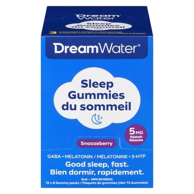 Dream Water Sleep Gummies 6 ea, $0.45/1ea
