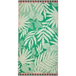 Life at Home Serviette de plage en coton – feuilles tropicales 1 ea, 20,00 $/1ch