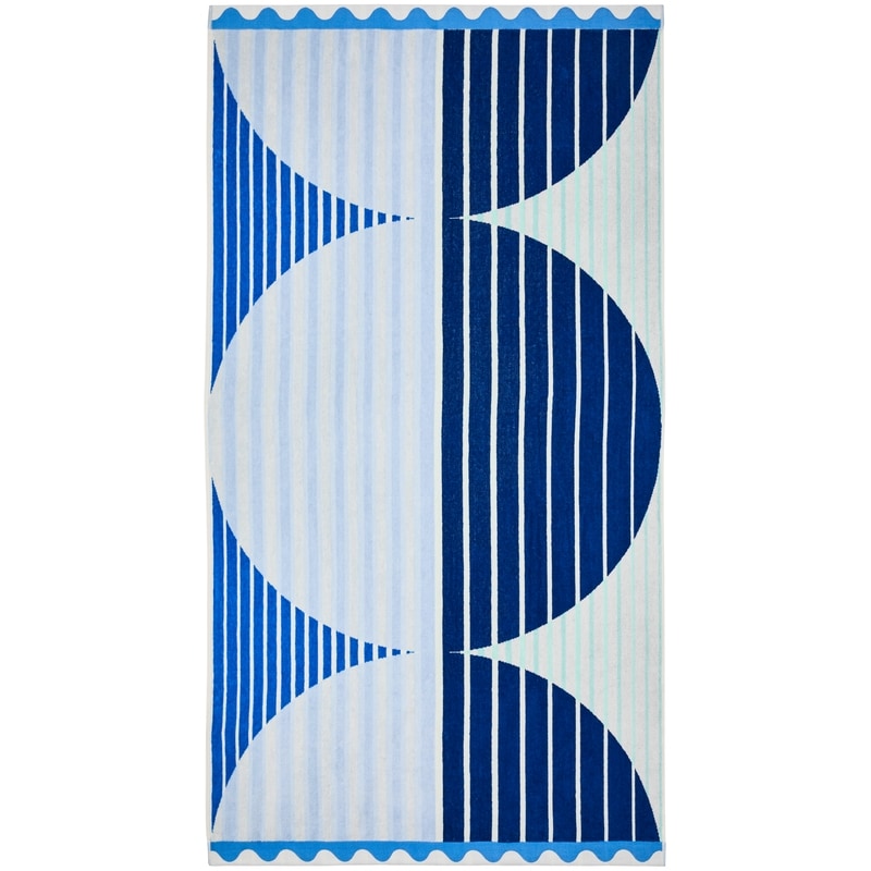 Cotton Beach Towel - Circles