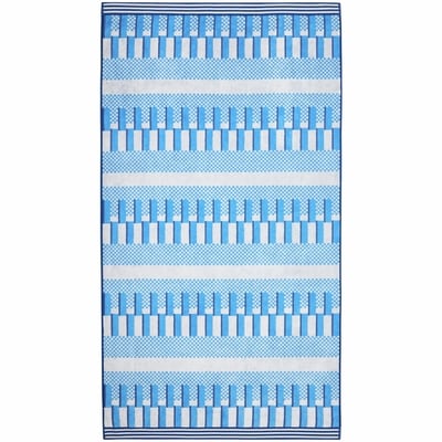 Life at Home Serviette de plage en coton – rayures bleues 1 ea, 20,00 $/1ch