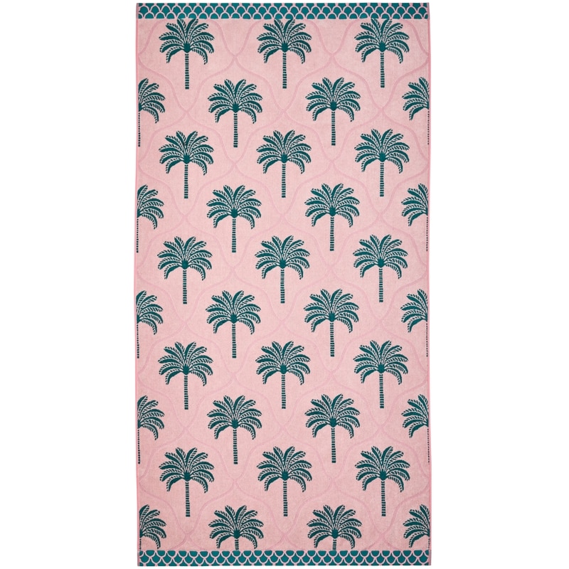 Cotton Beach Towel - Palm Trees