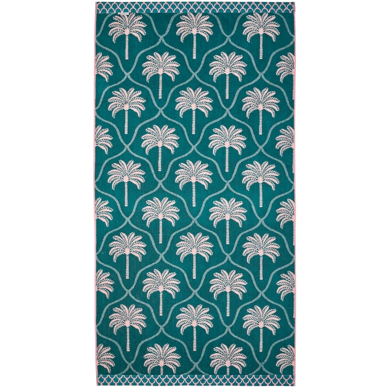 Cotton Beach Towel - Palm Trees