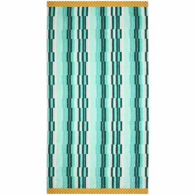 Life at Home Serviette de plage en coton – rayures aqua 1 ea, 20,00 $/1ch