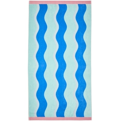 Life at Home Serviette de plage en coton – vagues 1 ea, 20,00 $/1ch