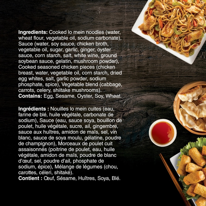 Home Menu, Chicken Lo Mein