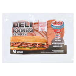 Chris Brothers Deli combo valu pak 250 g, 2,40 $/100g
