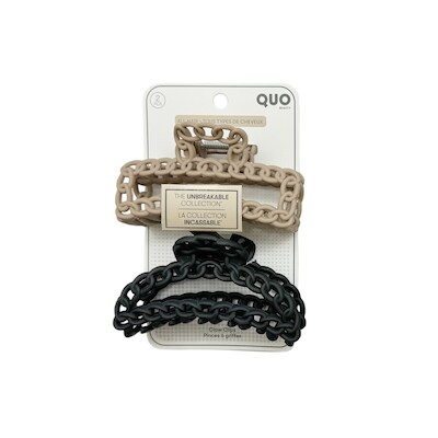 Quo Beauty Chaîne incassable, 2 pinces à griffes 1 ea, 10,99 $/1ch